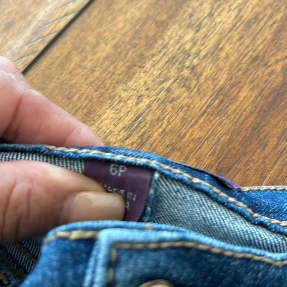 Gloria Vanderbilt blue denim jeans pants size 6p petite Amanda high rise - Picture 6 of 10